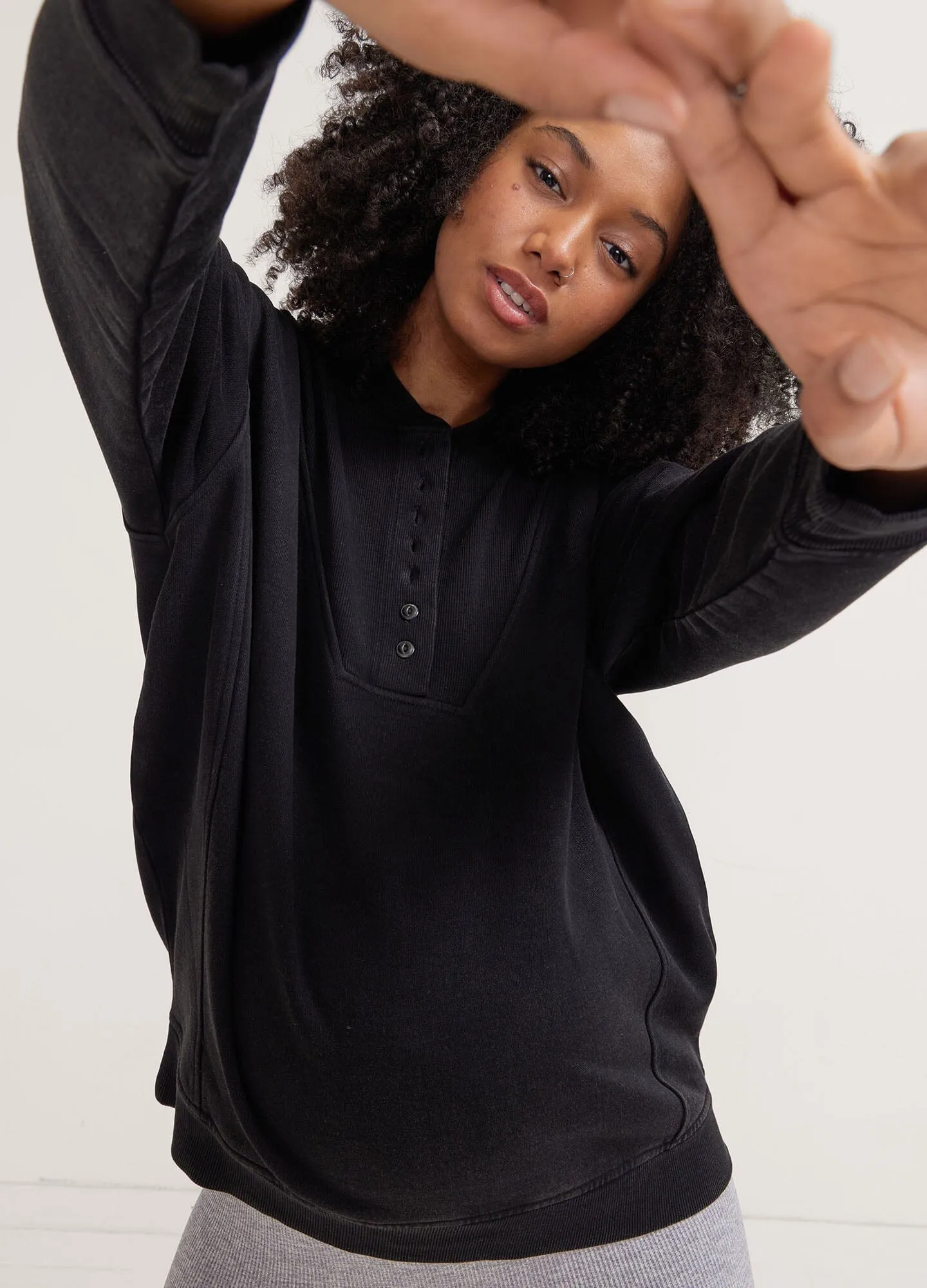 The Cora Henley Sweatshirt