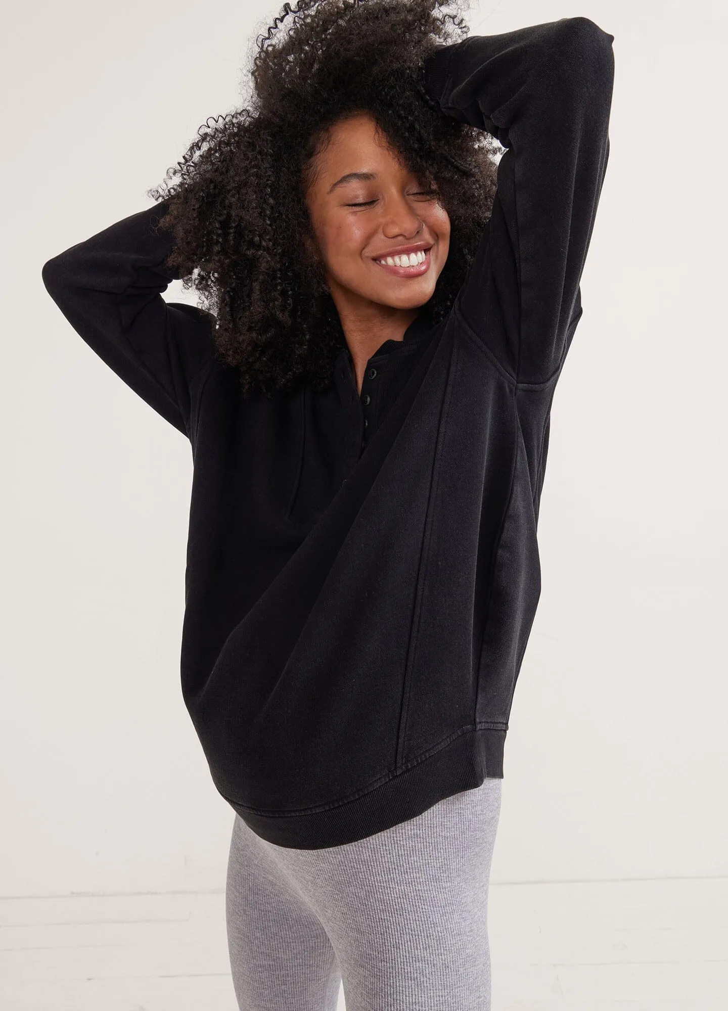 The Cora Henley Sweatshirt