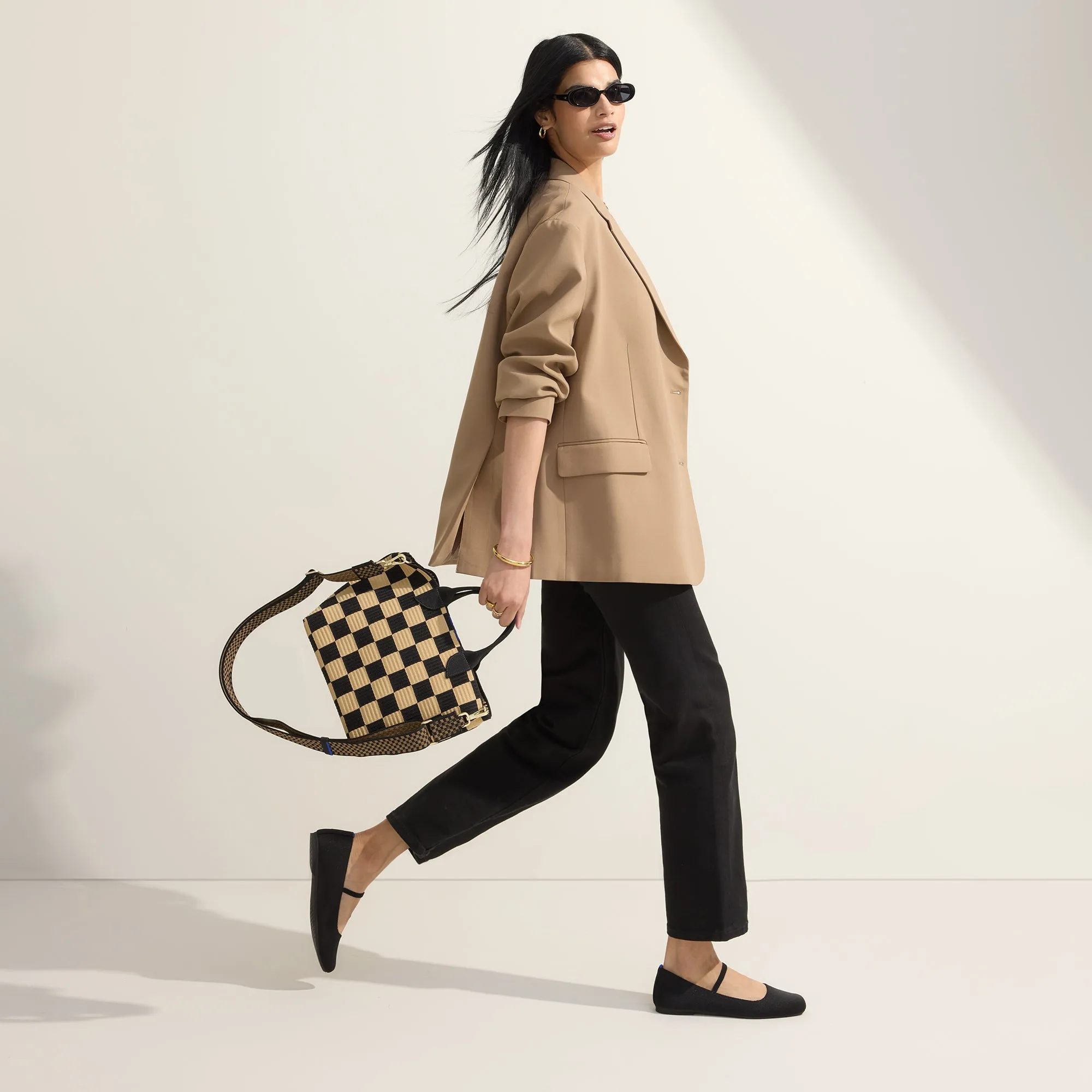 The Lightweight Petite Tote - Checker Classic