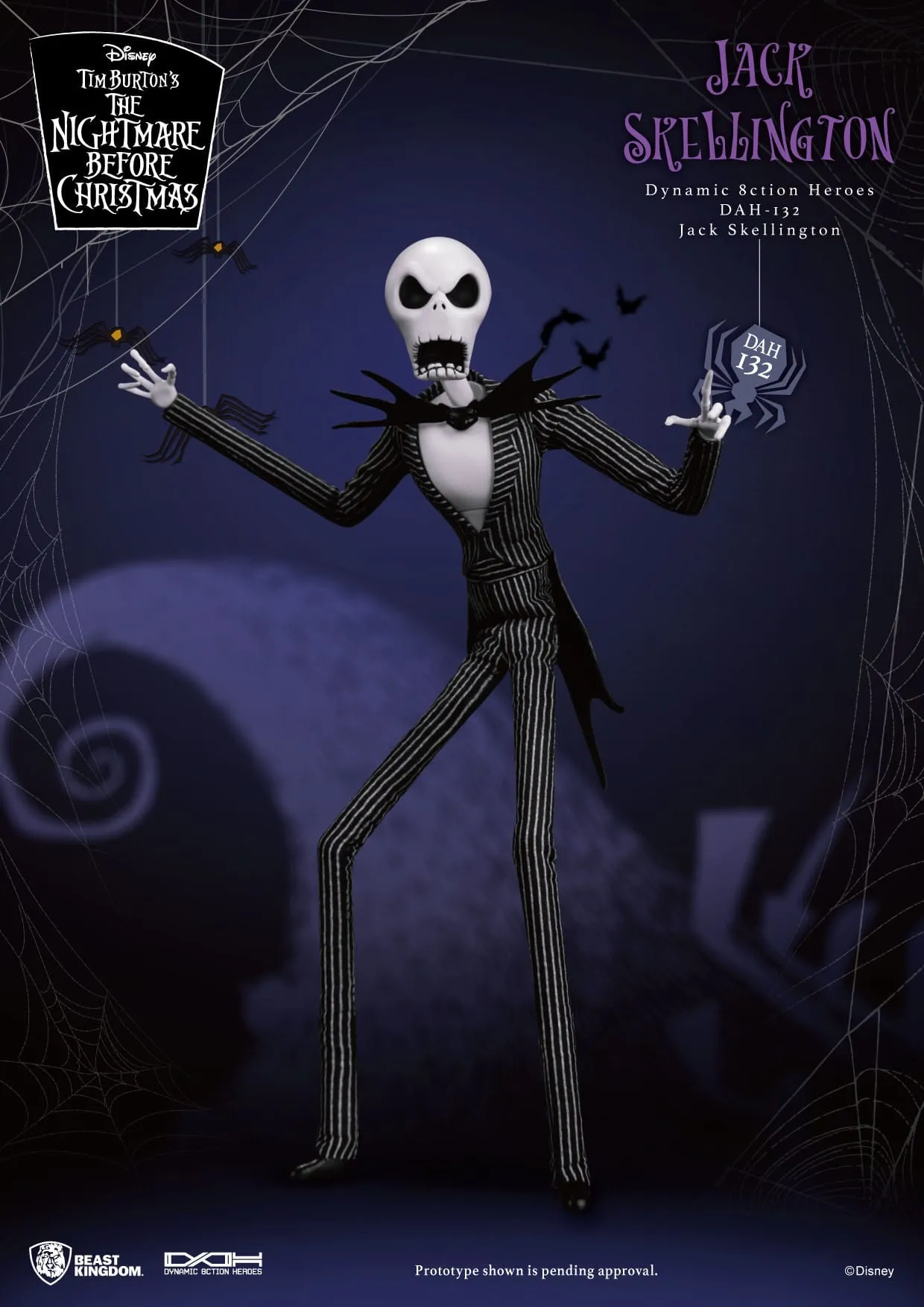 The Nightmare Before Christmas: Jack Skellington: Dynamic 8ction Figure: 21cm