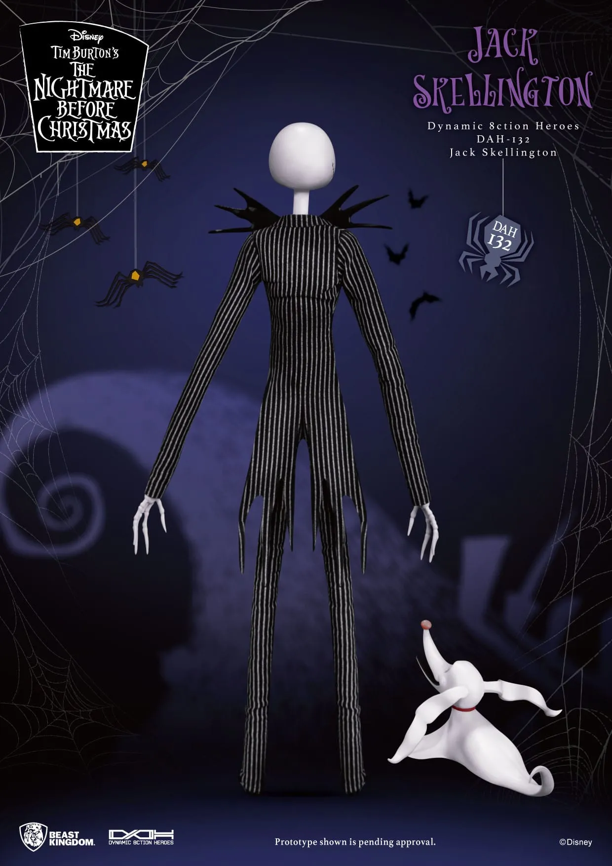 The Nightmare Before Christmas: Jack Skellington: Dynamic 8ction Figure: 21cm