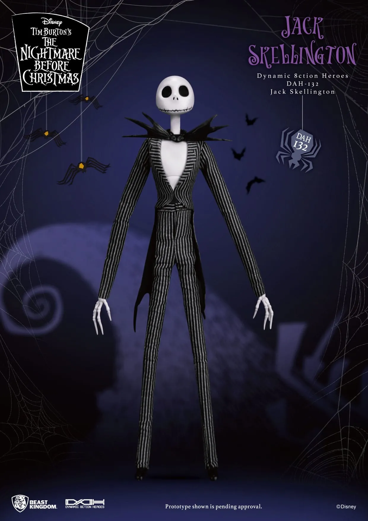 The Nightmare Before Christmas: Jack Skellington: Dynamic 8ction Figure: 21cm