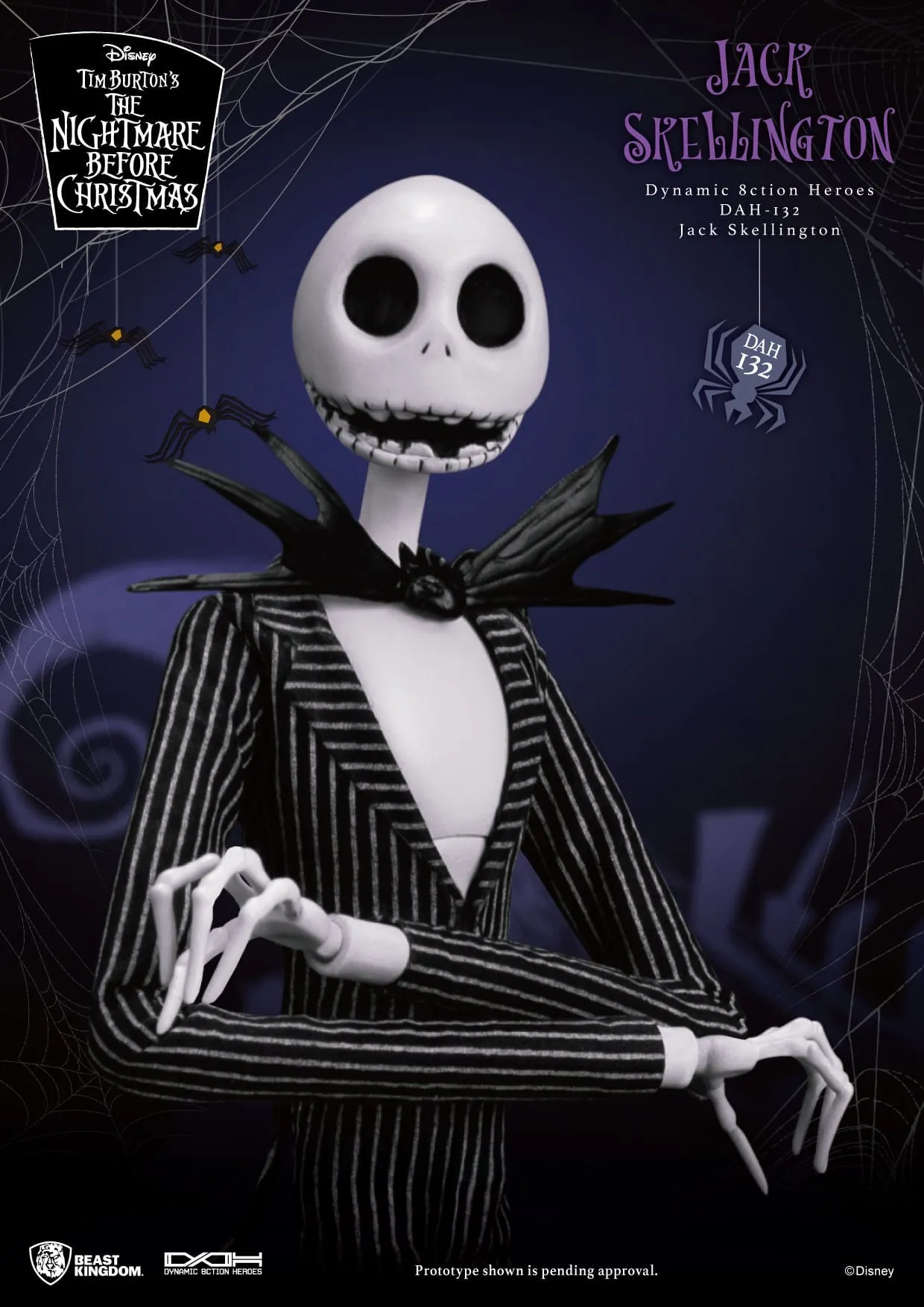 The Nightmare Before Christmas: Jack Skellington: Dynamic 8ction Figure: 21cm