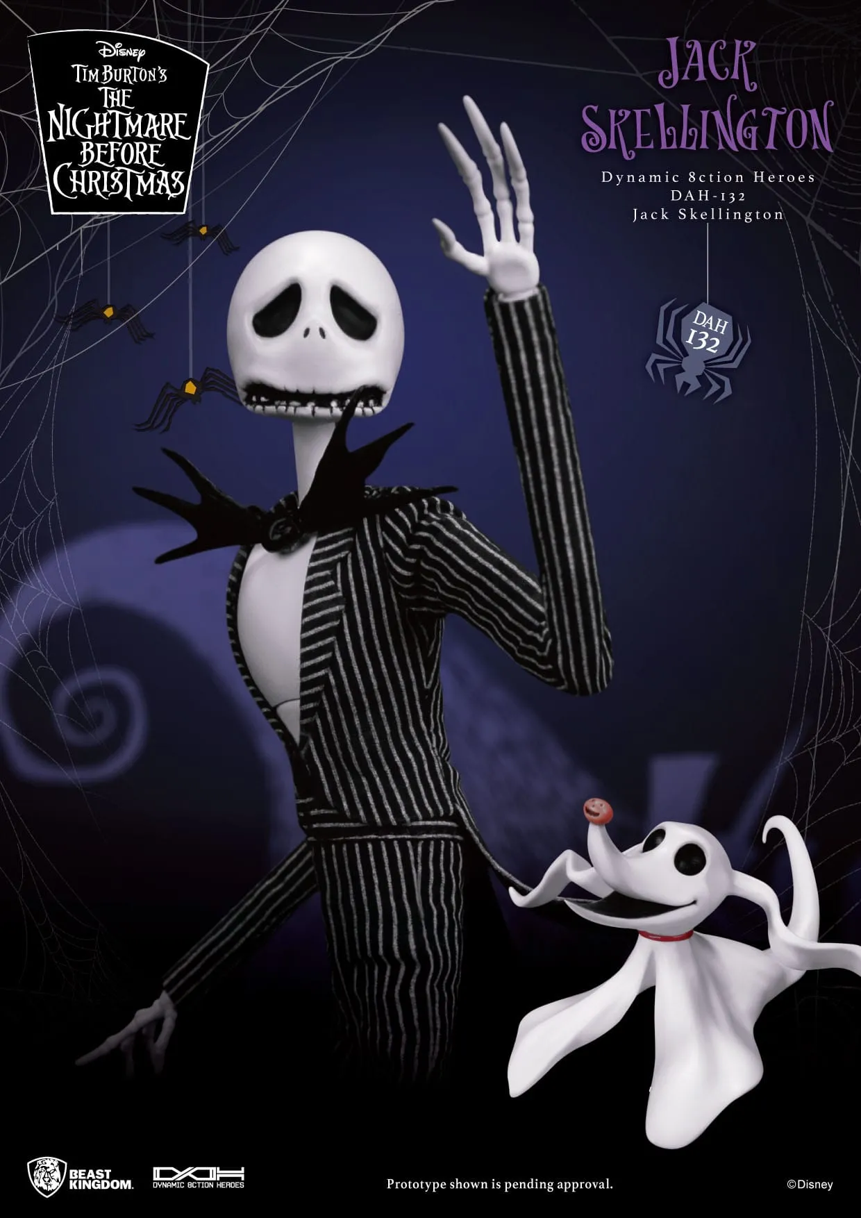 The Nightmare Before Christmas: Jack Skellington: Dynamic 8ction Figure: 21cm