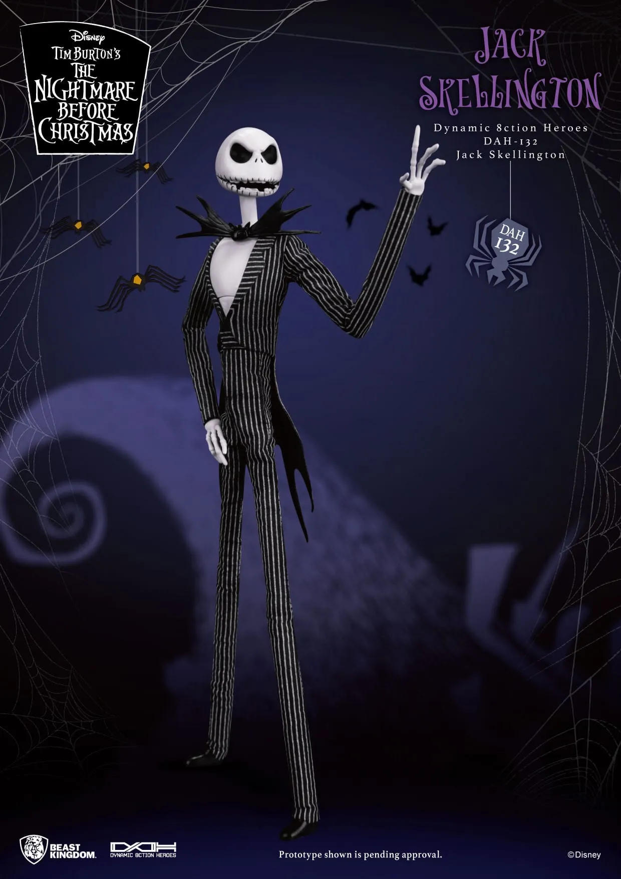 The Nightmare Before Christmas: Jack Skellington: Dynamic 8ction Figure: 21cm