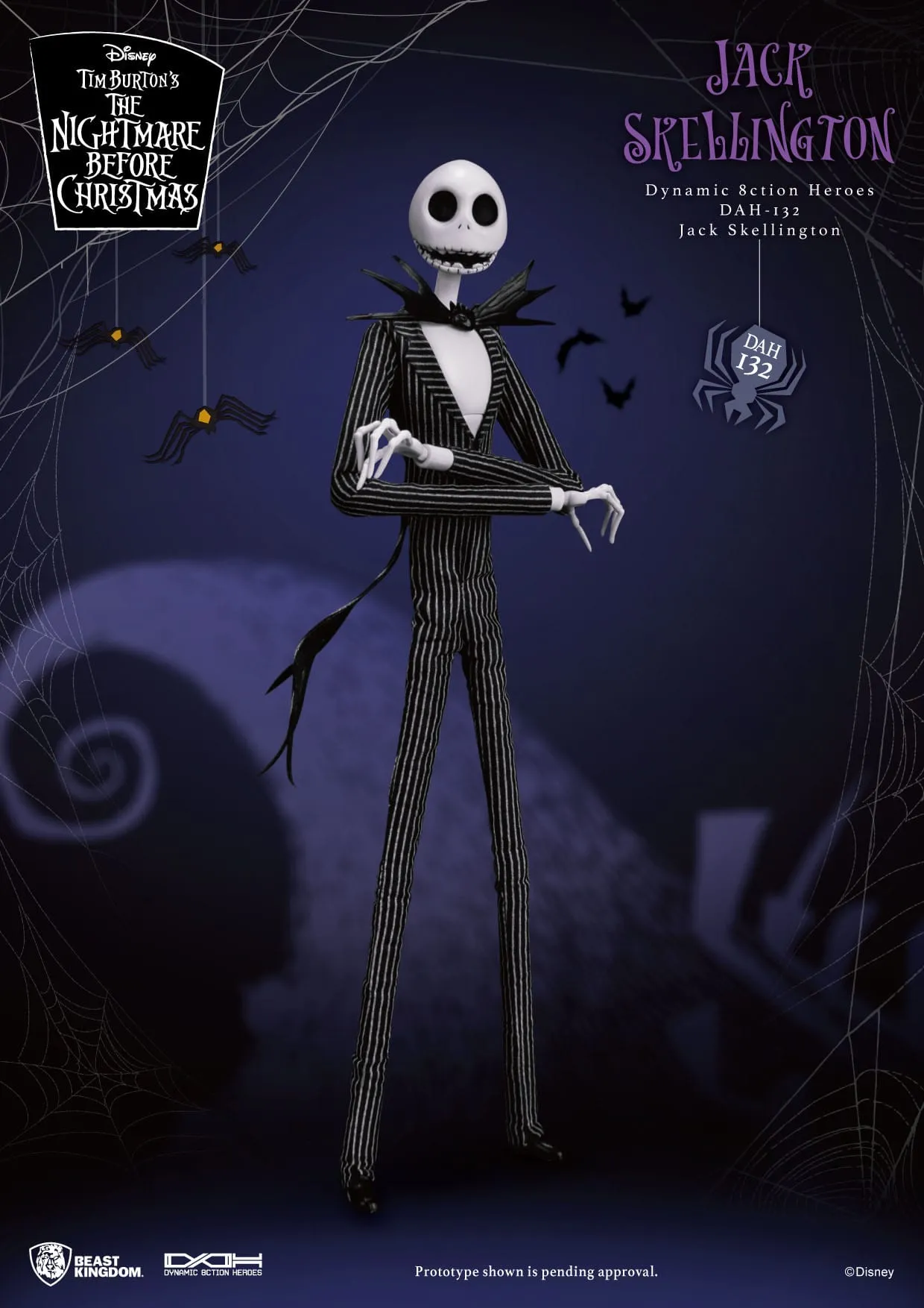 The Nightmare Before Christmas: Jack Skellington: Dynamic 8ction Figure: 21cm