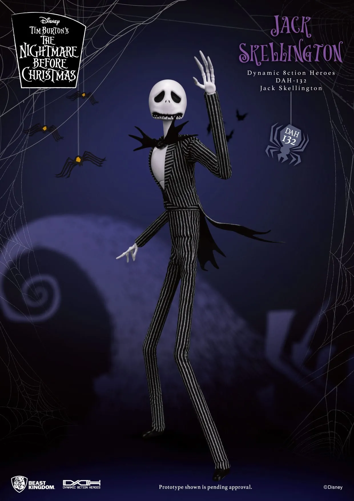 The Nightmare Before Christmas: Jack Skellington: Dynamic 8ction Figure: 21cm