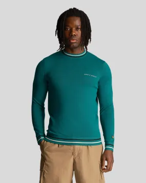 Tipped Crew Neck Jumper