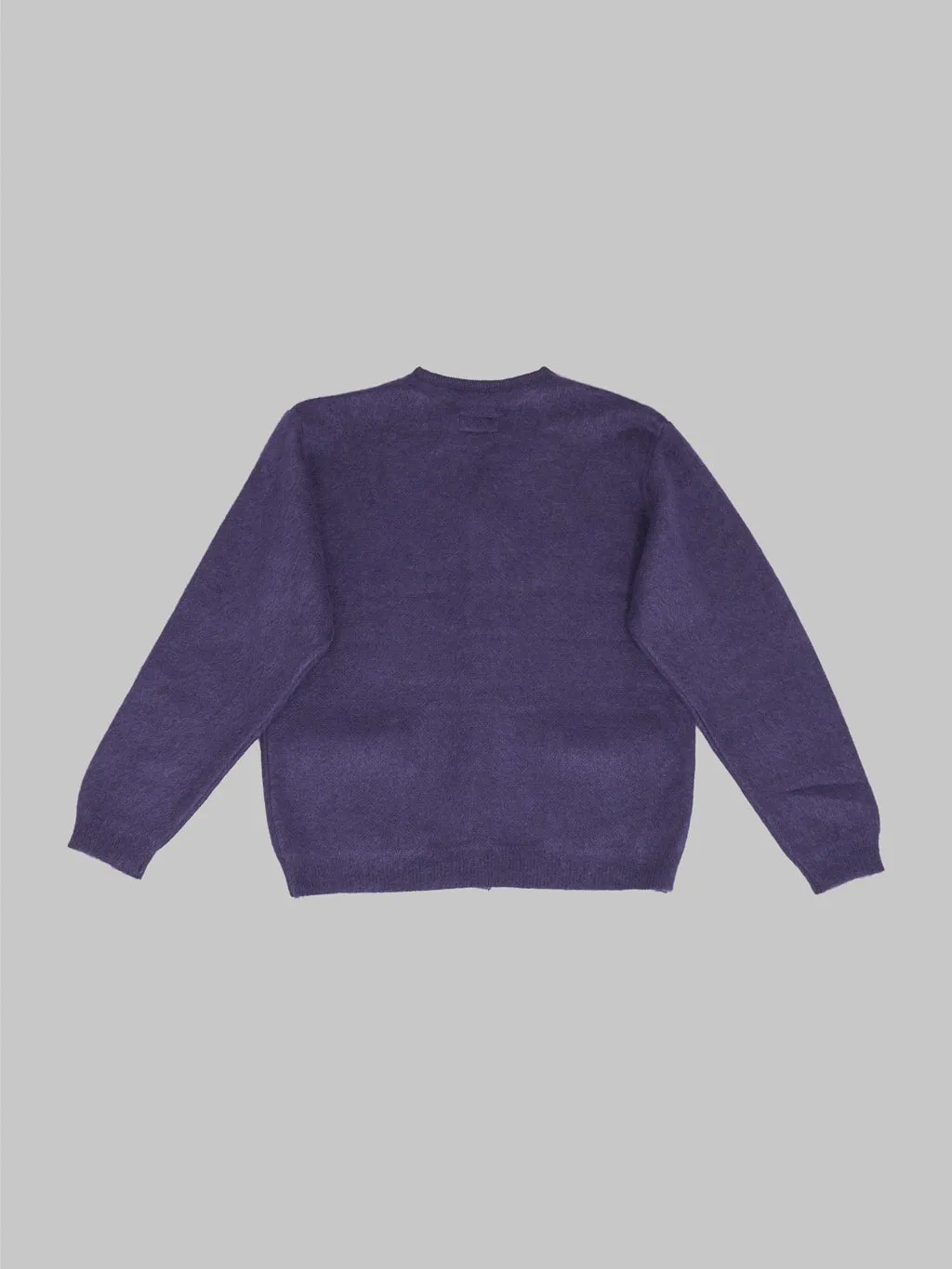 Trophy Clothing Mohair Knit Cardigan Dark Purple