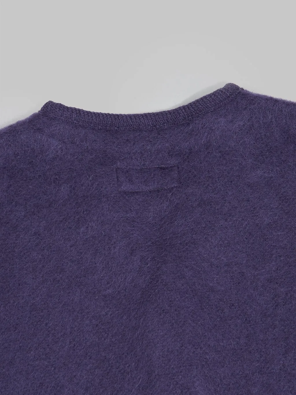 Trophy Clothing Mohair Knit Cardigan Dark Purple