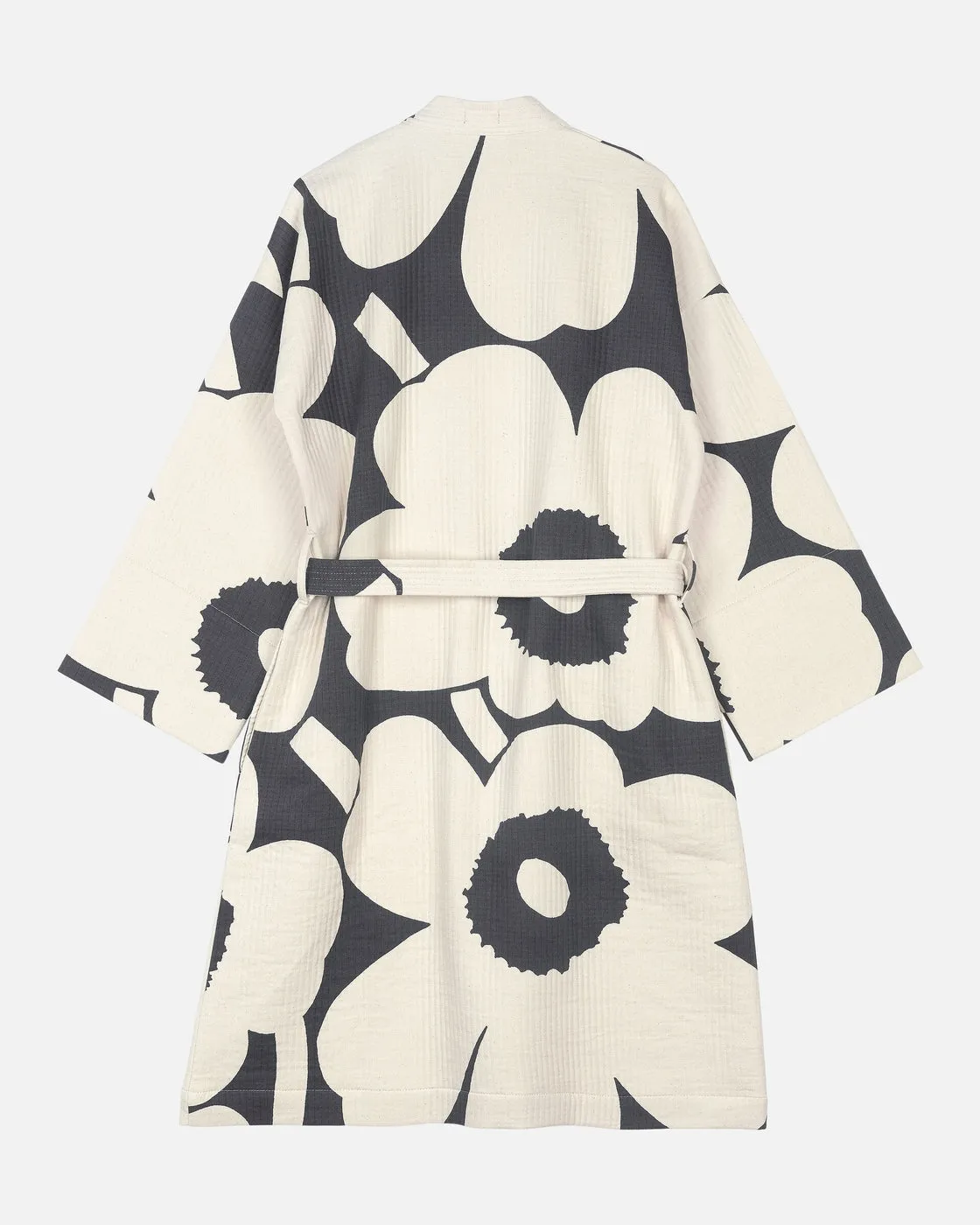 unikko bathrobe charcoal