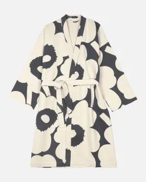 unikko bathrobe charcoal