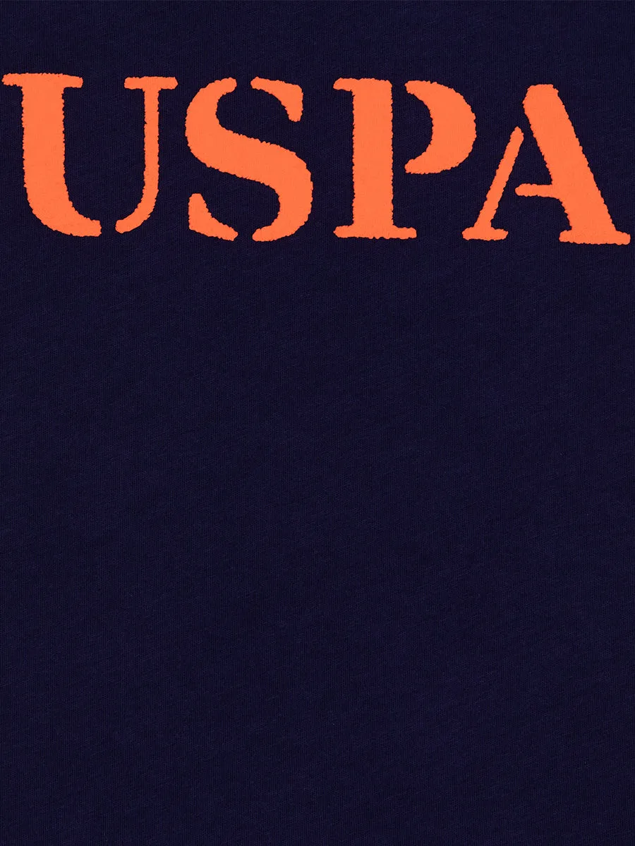 U.S. Polo Assn. Boys T-Shirt Round Neck Navy VR033 USTSB034