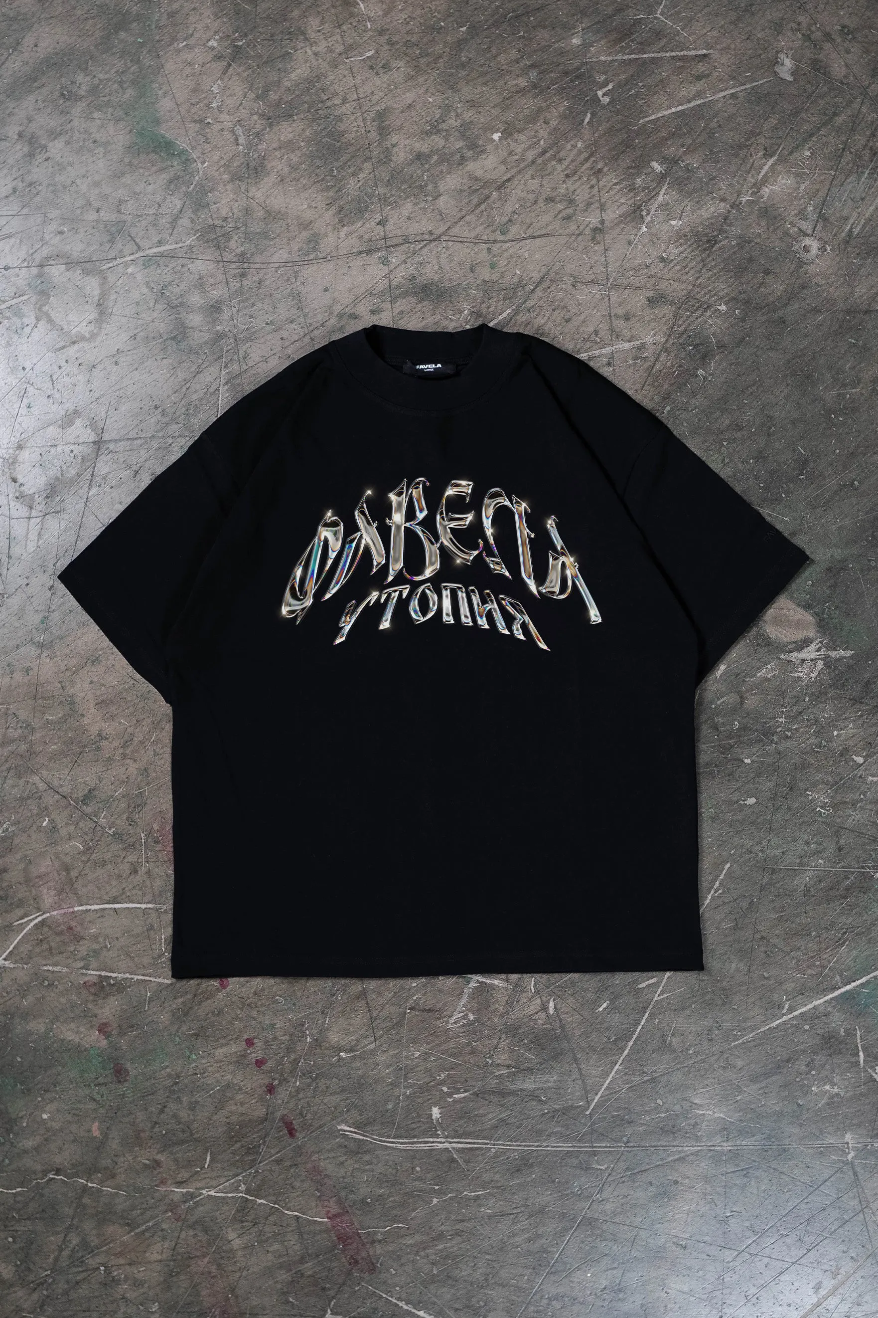 UTOPIA CHROME BLACK T-SHIRT