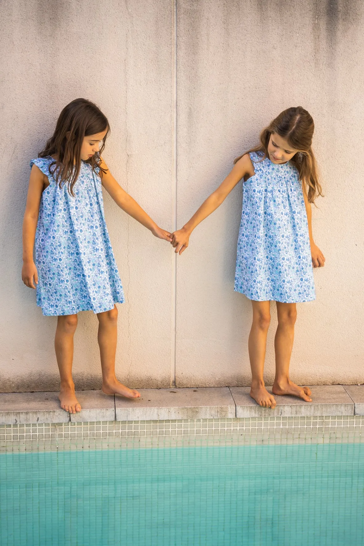 Vestido flores azul