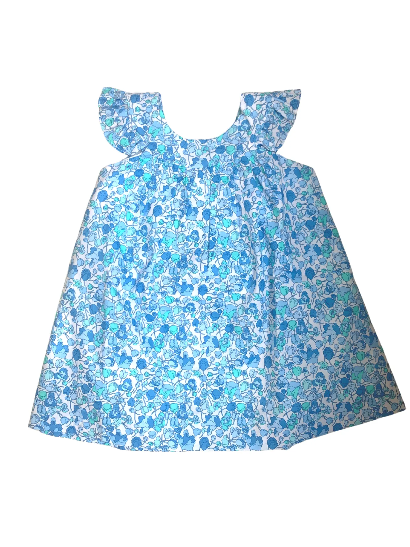 Vestido flores azul