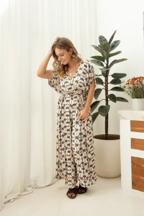 Viviette Long Jumpsuit // Ethnic Print