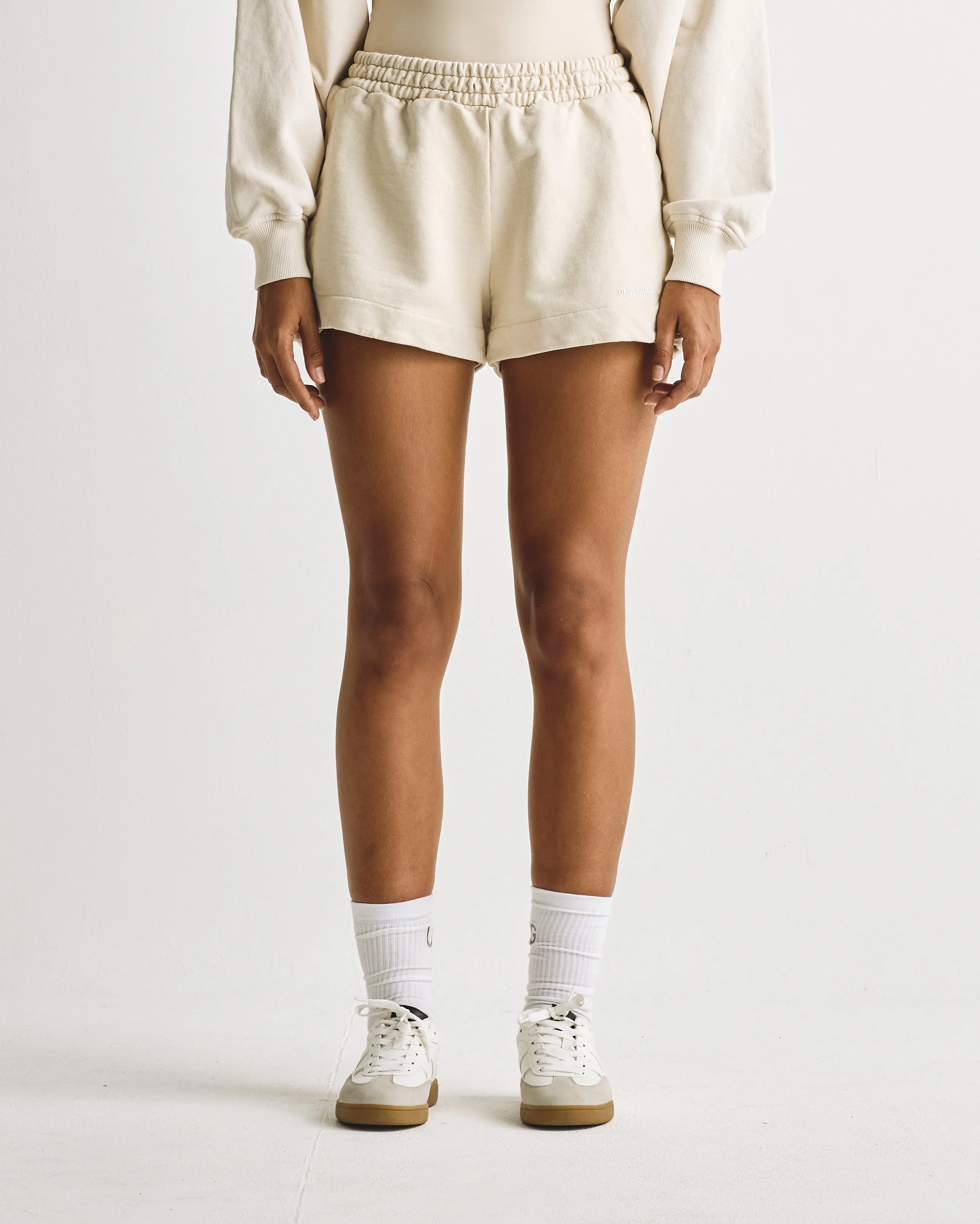 W Basics Buckled Shorts Cream