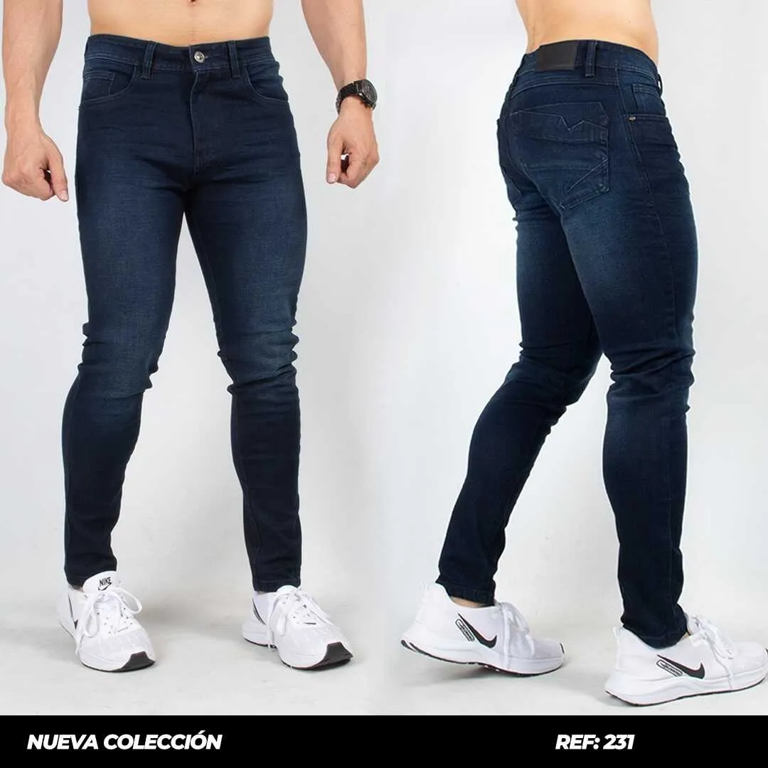 Y231 PN CABALLERO SKINNY BOT AZUL MEDIO