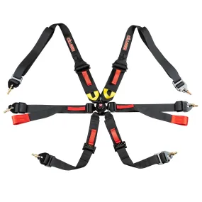 Zamp 6 Point Racing Harness  3"/2" Pull-Down/Pull-Out FIA 8853-2016